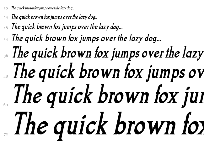 Goodfish font waterfall